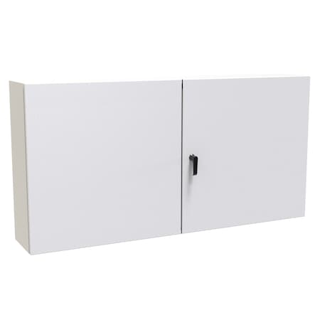 Hammond 3 Point Latch with Keyed Handle Electrical Enclosures, 30 in H, 10 in D, 60 in W, NEMA 12, Steel EN4TD306010LG